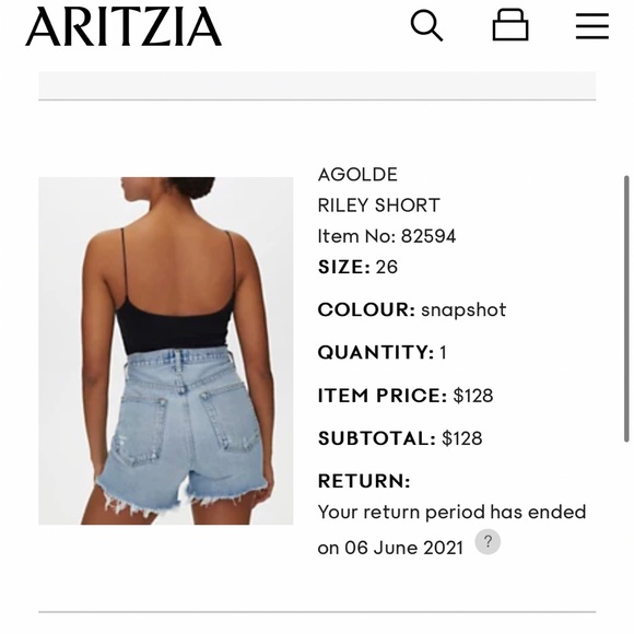 Agolde Riley short - Picture 4 of 4